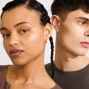 ZION small huggie hoop earrings gold-plated