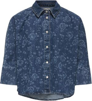 KOGGRACE 3/4 SHIRT ROSE AOP DNM PIM