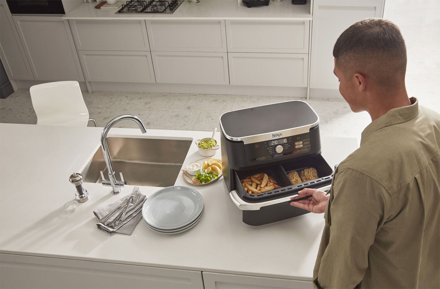 Ninja Foodi AF500EU Flexdrawer Air Fryer 10,4L