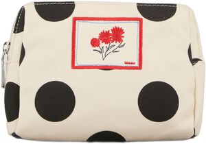 Maxi Polka Canvas Pouch Bag