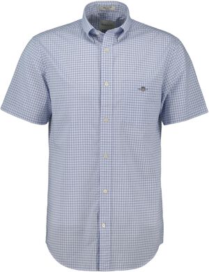 REG CLASSIC POPLIN CHECK SS SHIRT