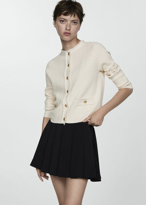 Button knit cardigan