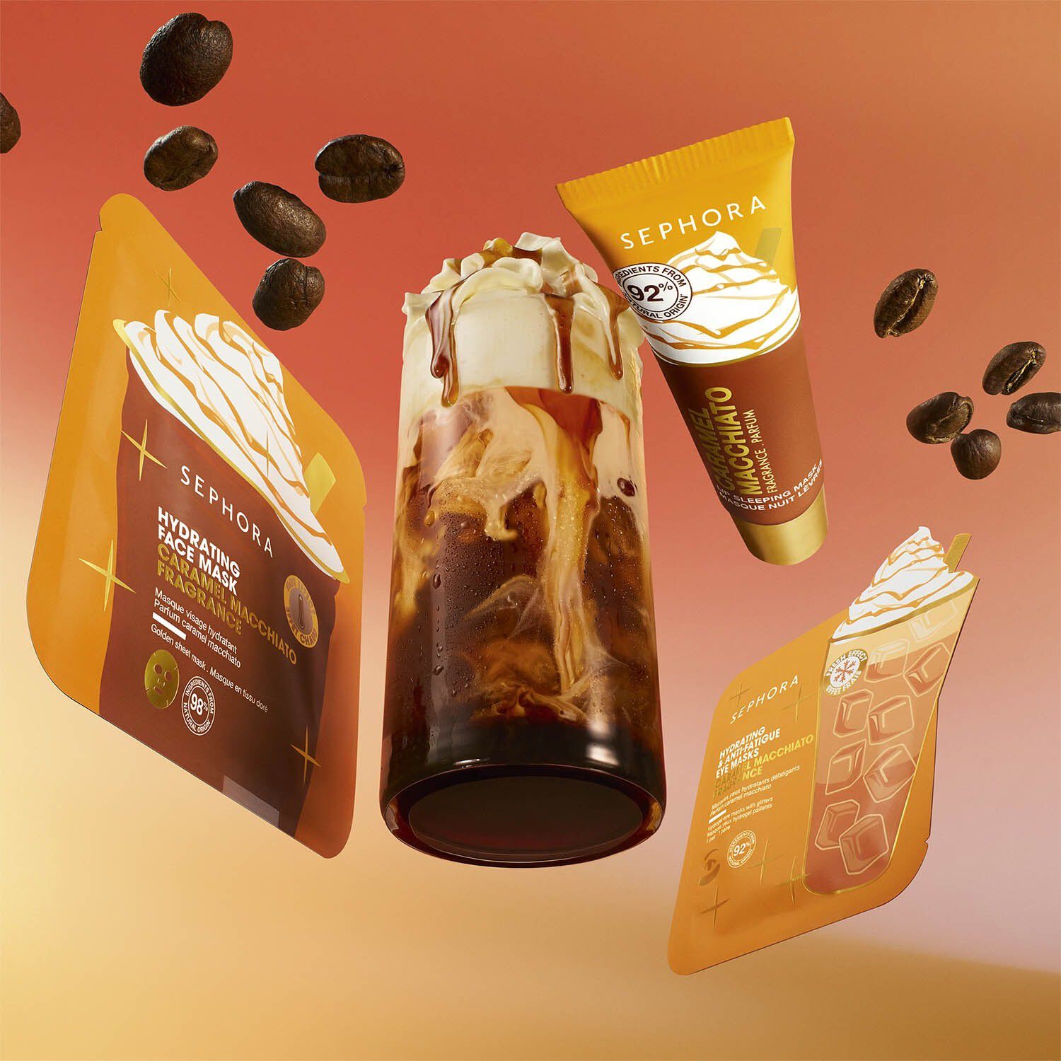 Eye masks Caramel macchiato - Karamel macchiato &oslash;jenmasker