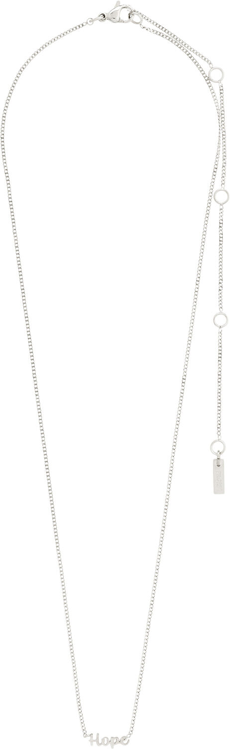 HOPE recycled necklace silver-plated