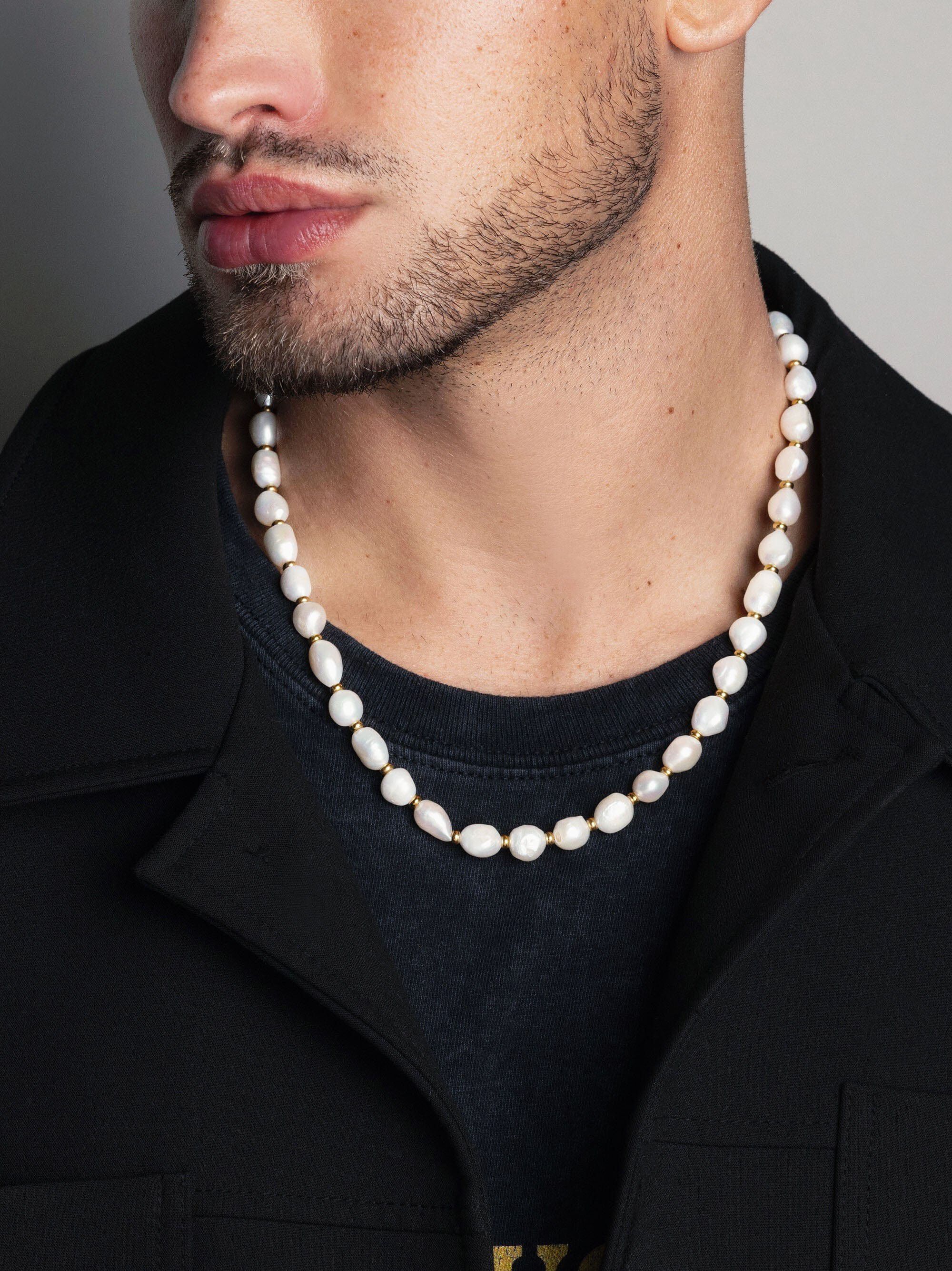 Men's Baroque Pearl Necklace