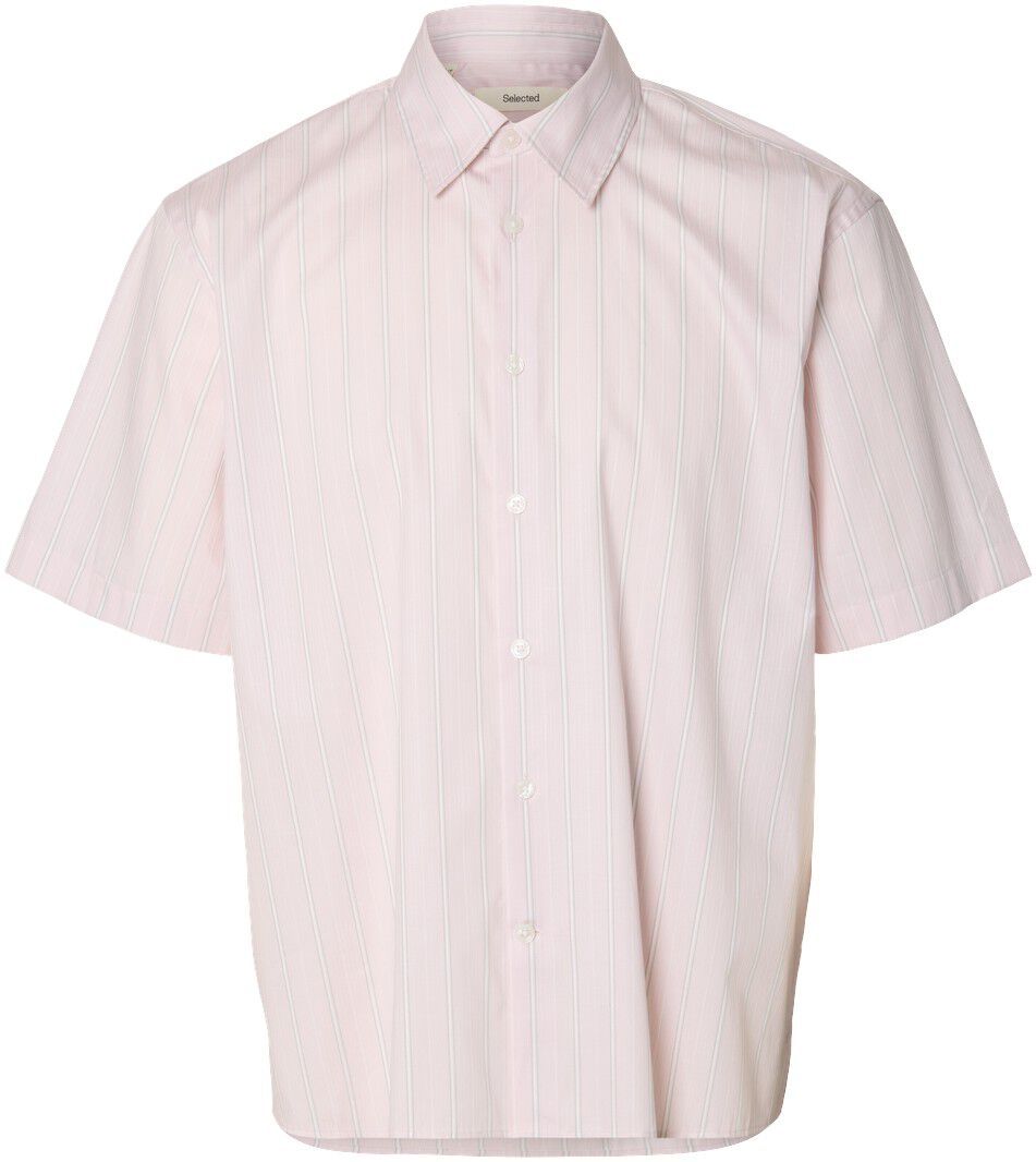SLHRLXGEORGE DOBBY MIX SS SHIRT