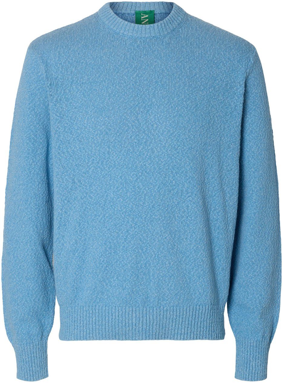 ANRRAGI BOUCLE LS KNIT CREW NECK