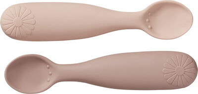 Silicone Spoons Flower, Rose Mix, 2-pack
