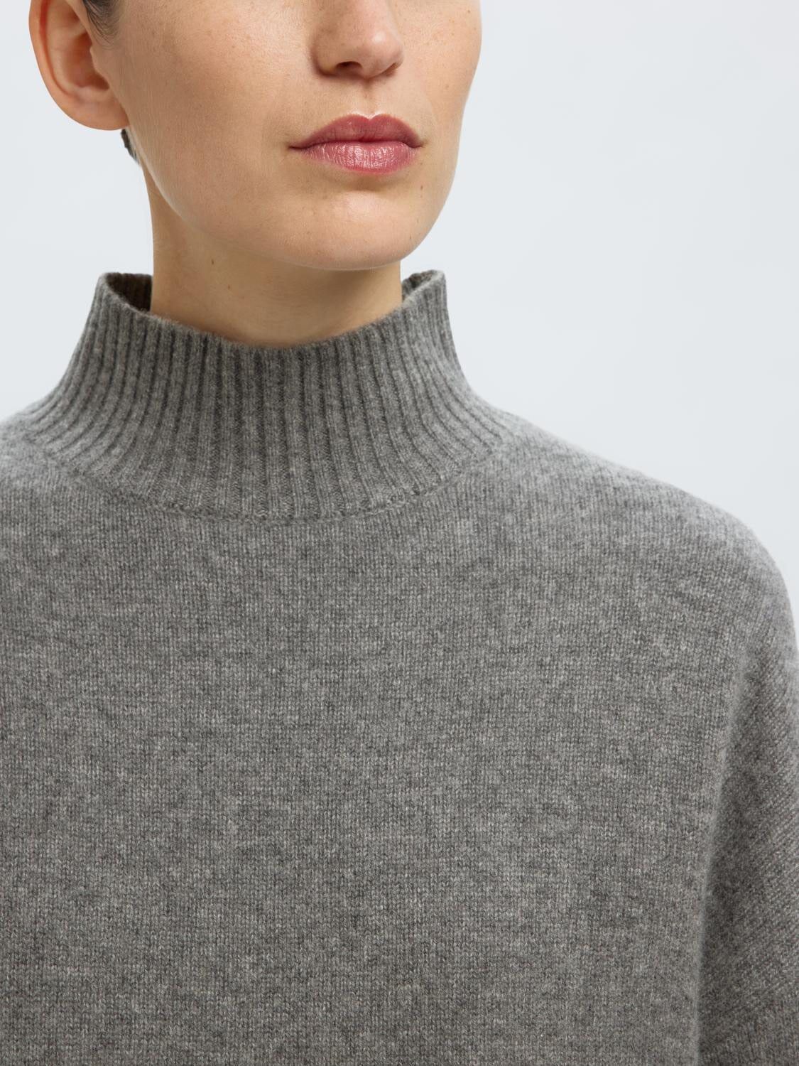 SLFCILLE LS KNIT HIGH NECK NOOS