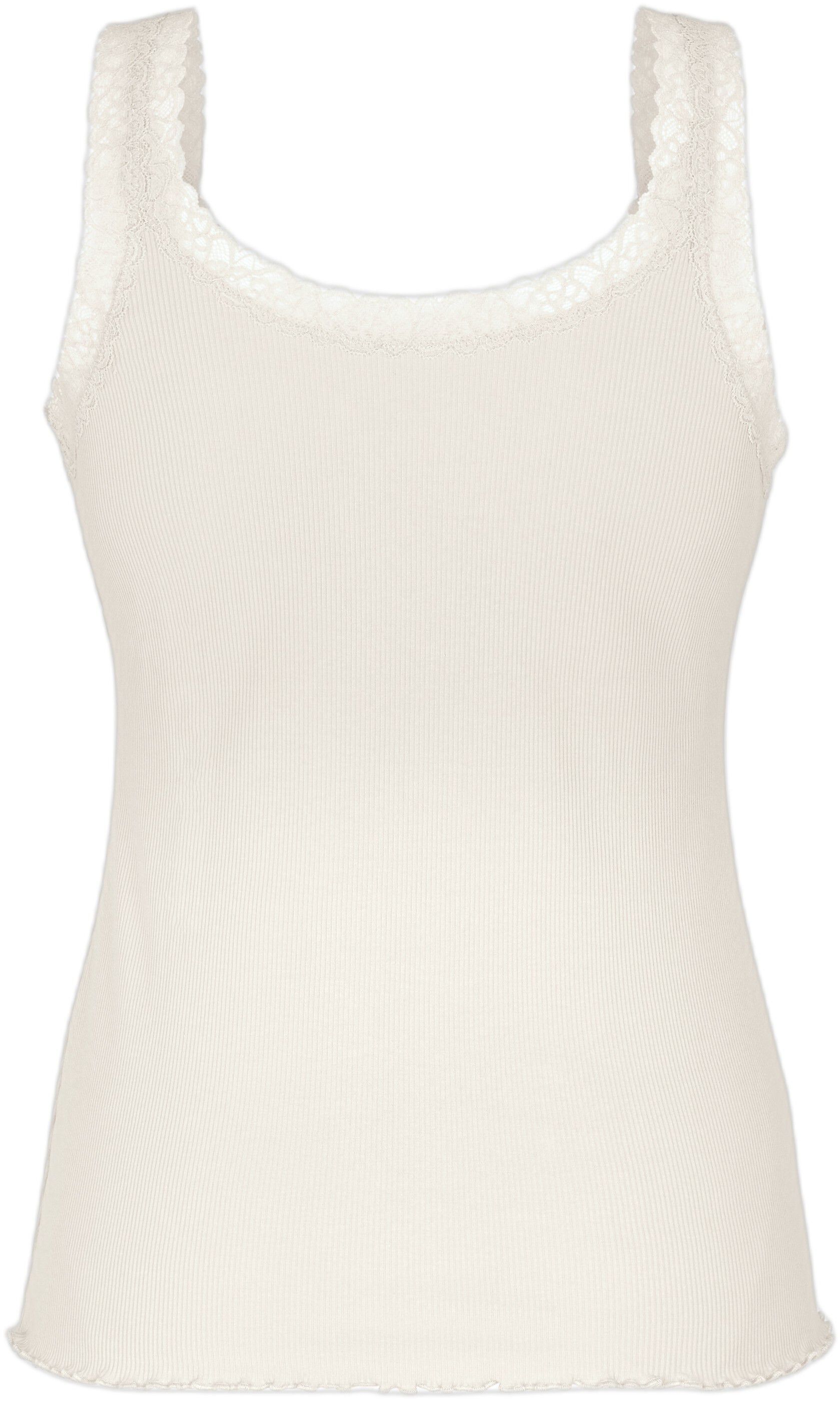 Singlet Rib Jersey Lace