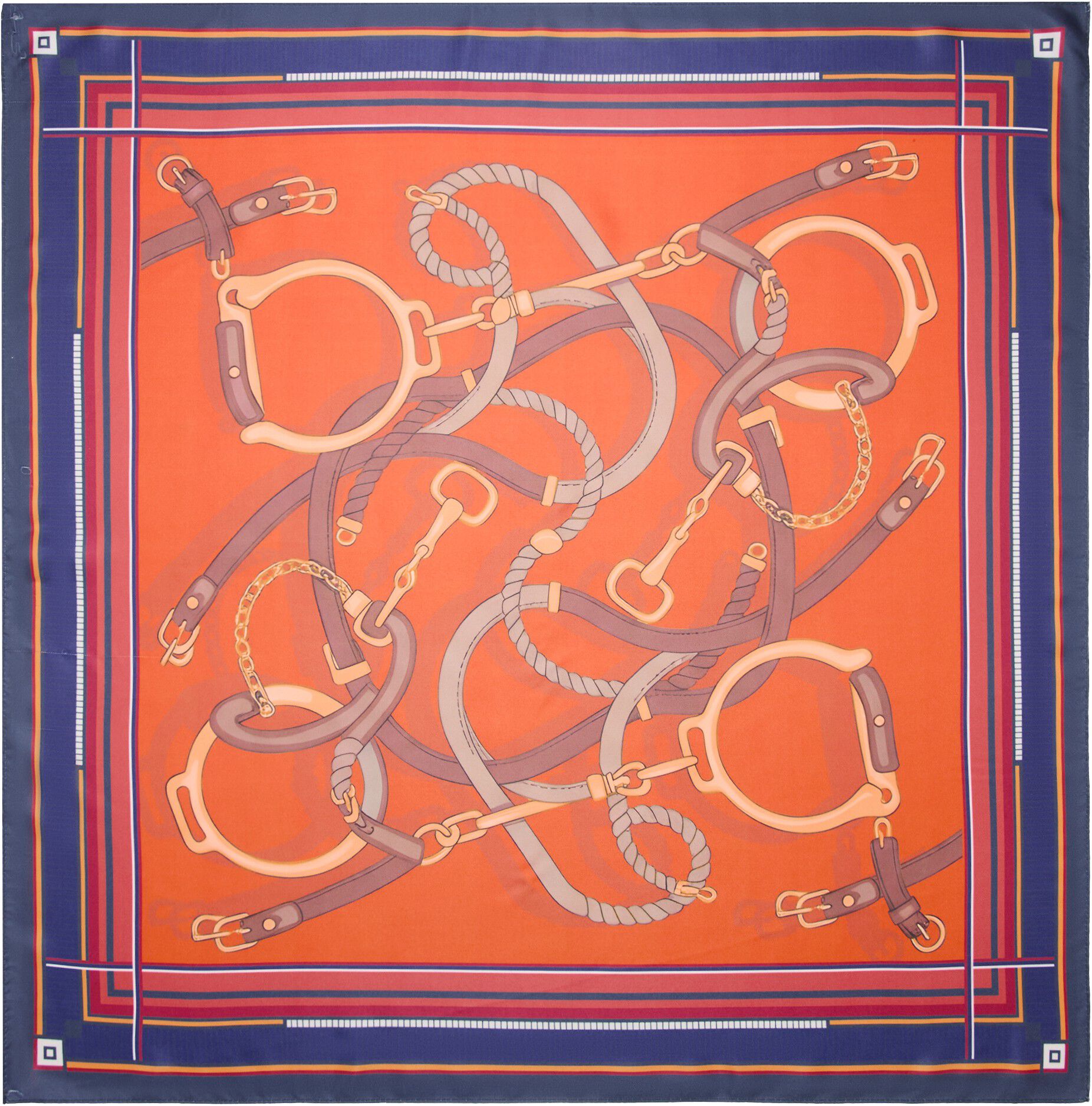 Chain-print scarf