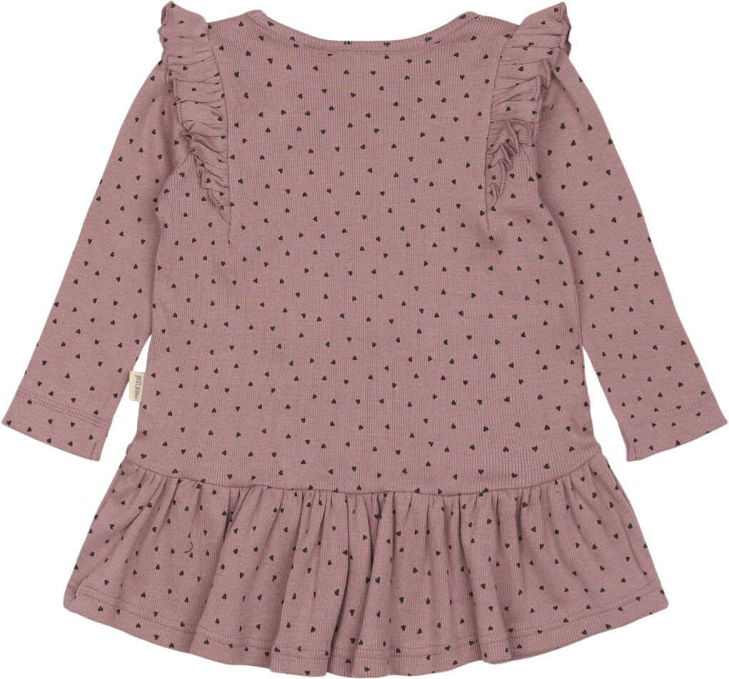 Dress L/S Frill Modal heart