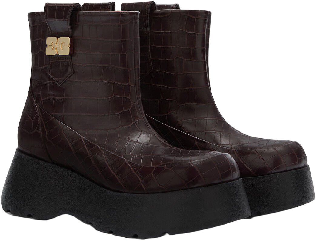 Kat Low Boot Croco