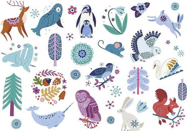 Auzou - Little Tattoos - Nordic Animals