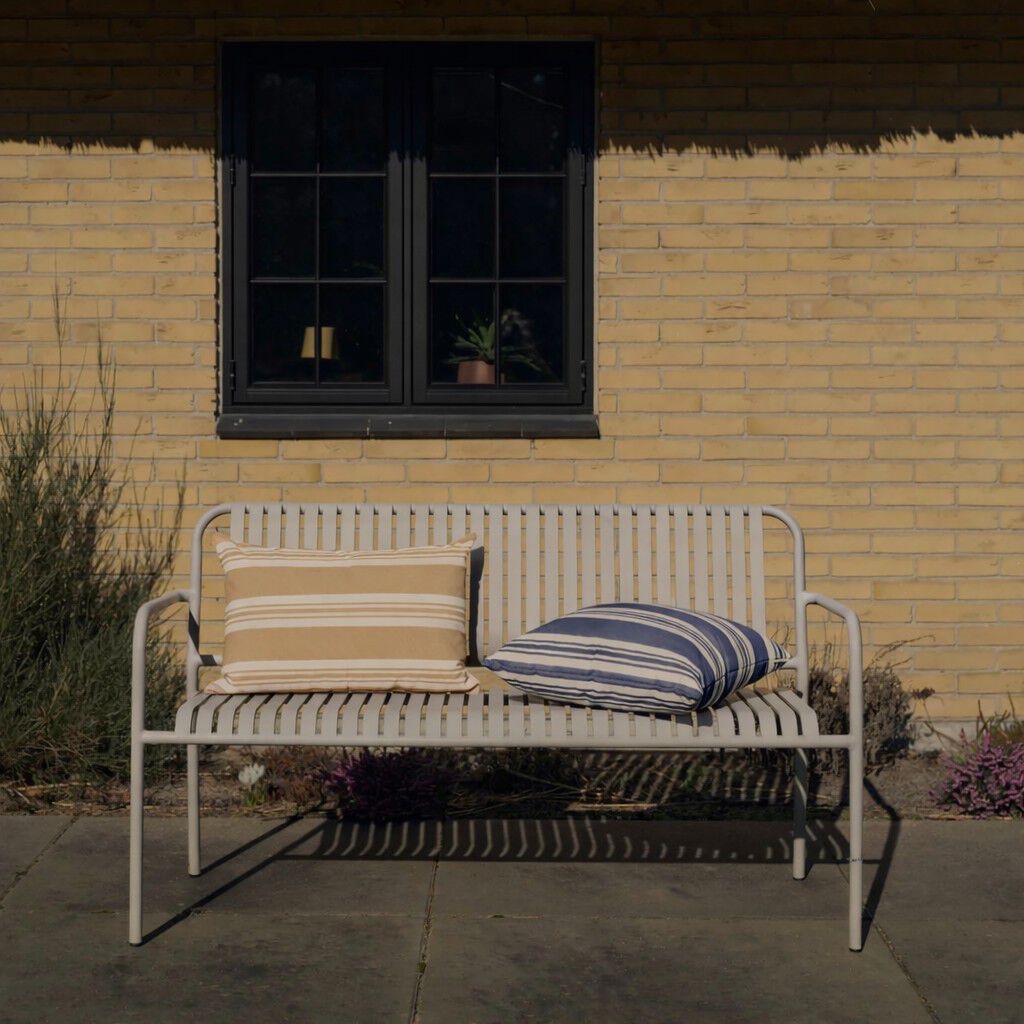 Fossflakes udend&oslash;rspude 40x60 cm. Beige stribet