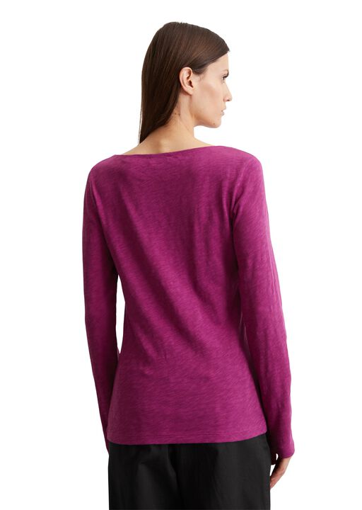 T-shirt, long sleeve, boat neck