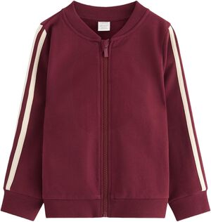 Long-sleeved sweatshirt with zip at