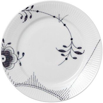 Sort Mega Riflet 22 cm. tallerken