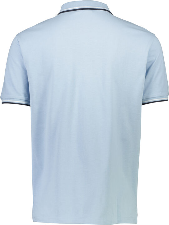Polo shirt w. contrast piping
