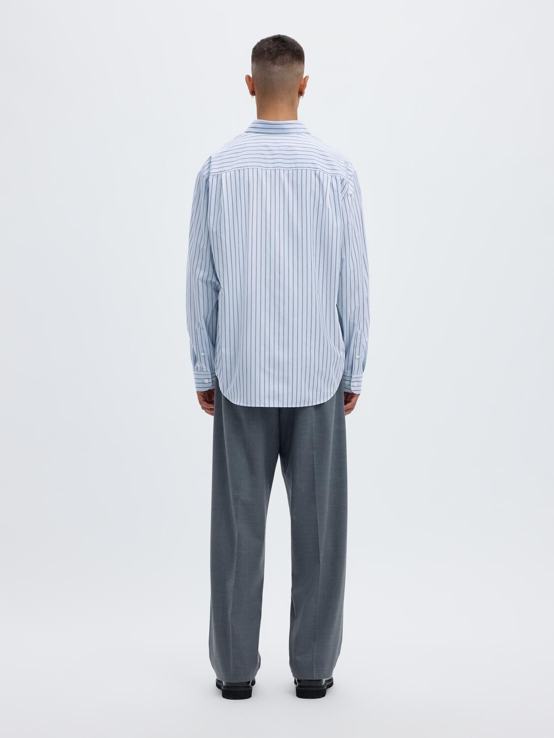 Anraslund Striped Poplin Ls Shirt