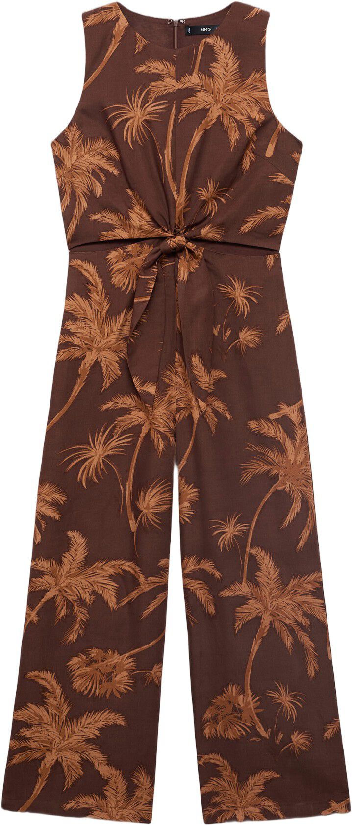 Lyocell jumpsuit cut out knot detai