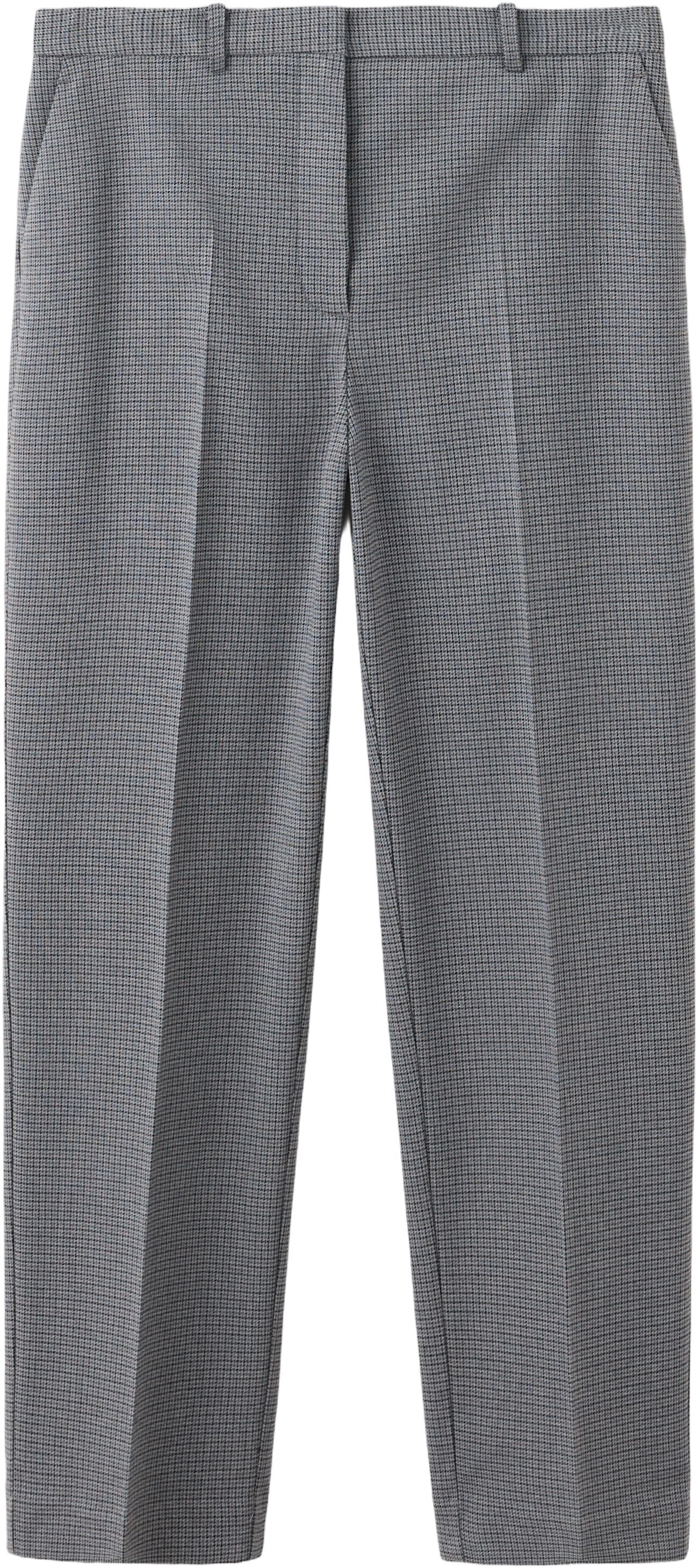 Chalk-stripe straight trousers
