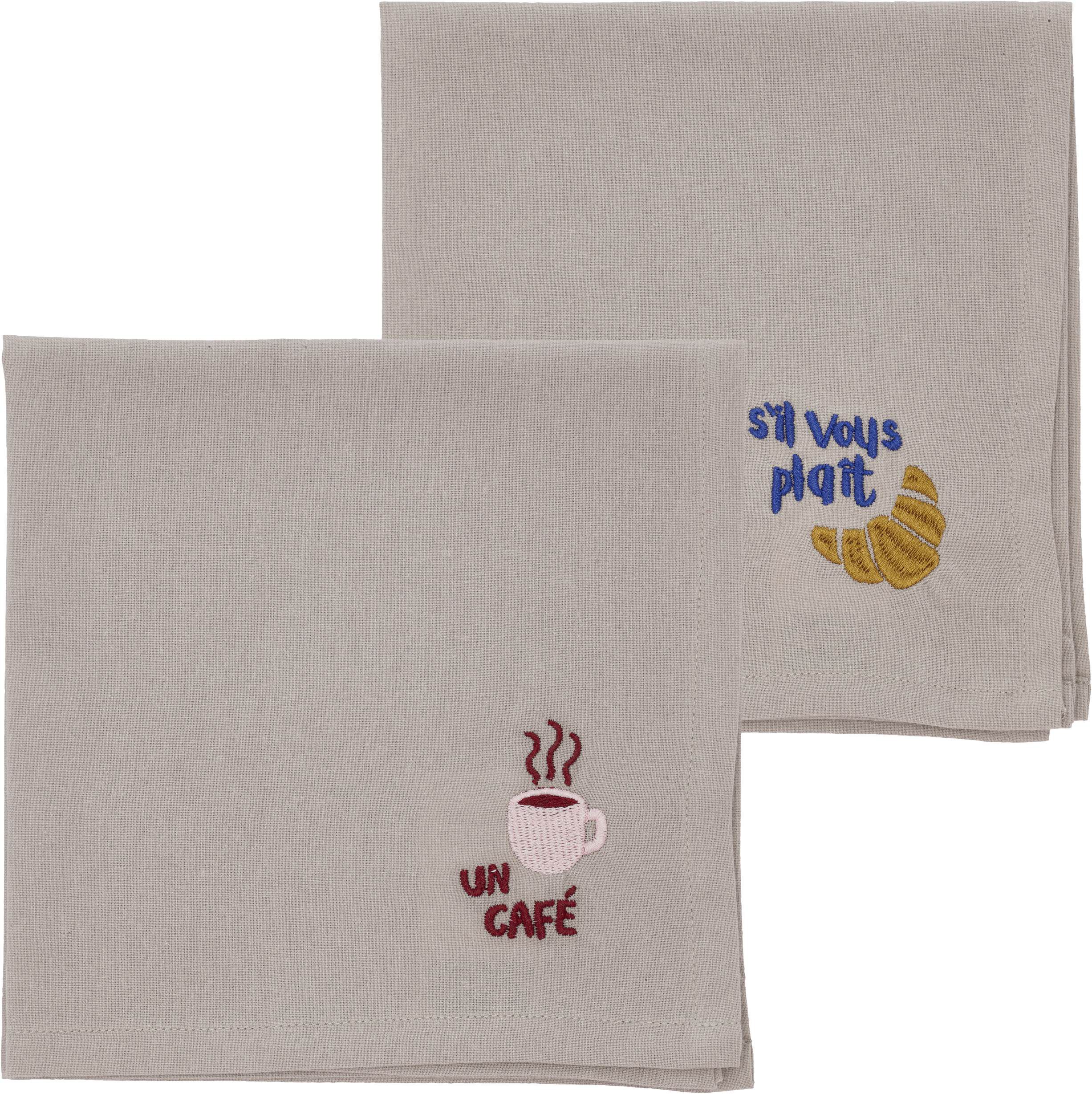 Stofservietter 40x40 Bistro 2 stk. Coffee brown