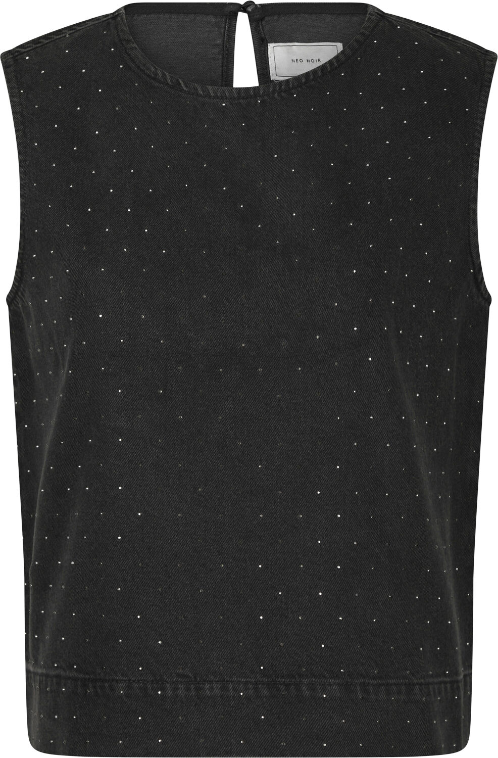 Rissa Bedazzled Denim Top