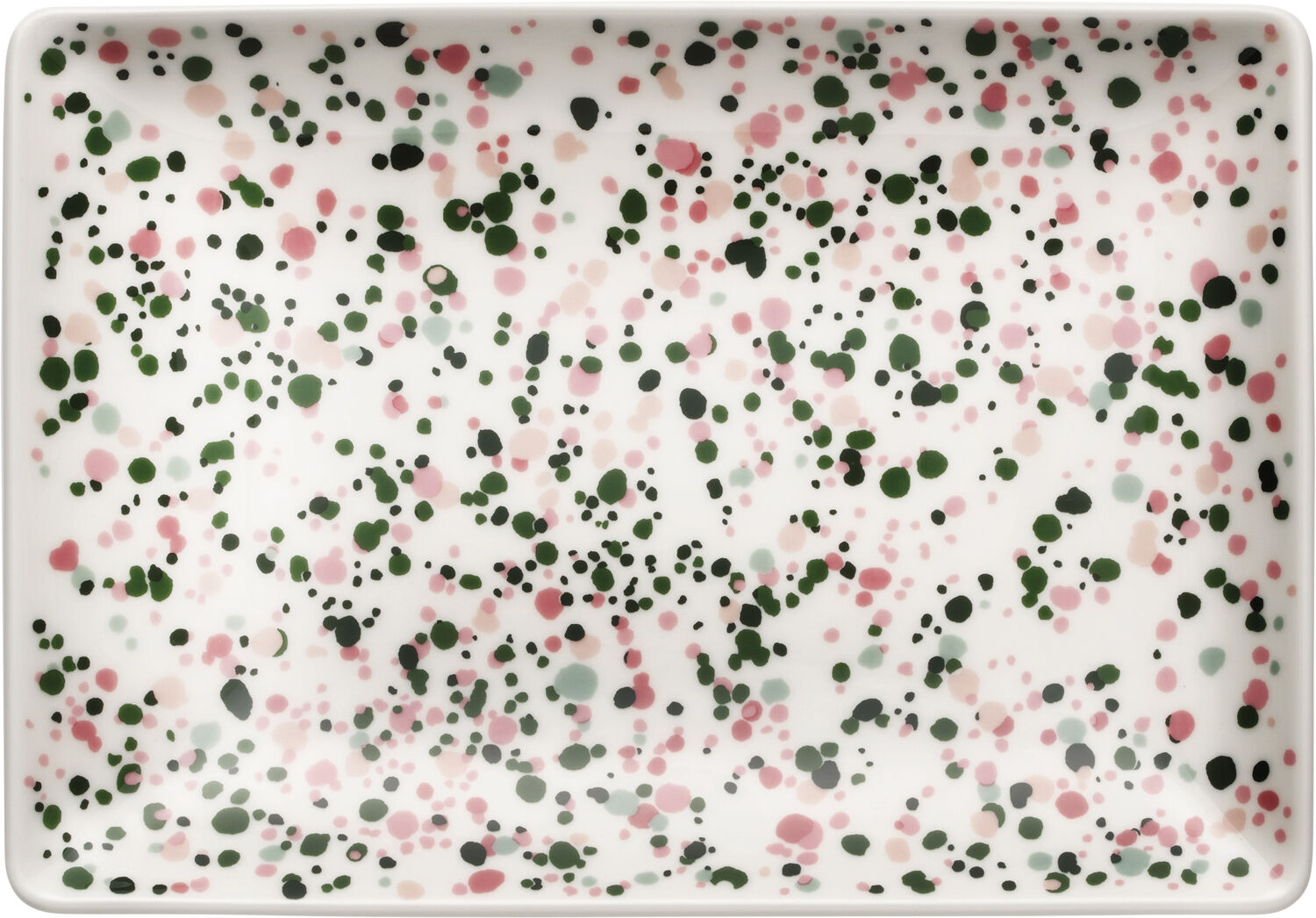 OTC A5 Tallerken 15x21 cm Helle Pink-Gr&oslash;n