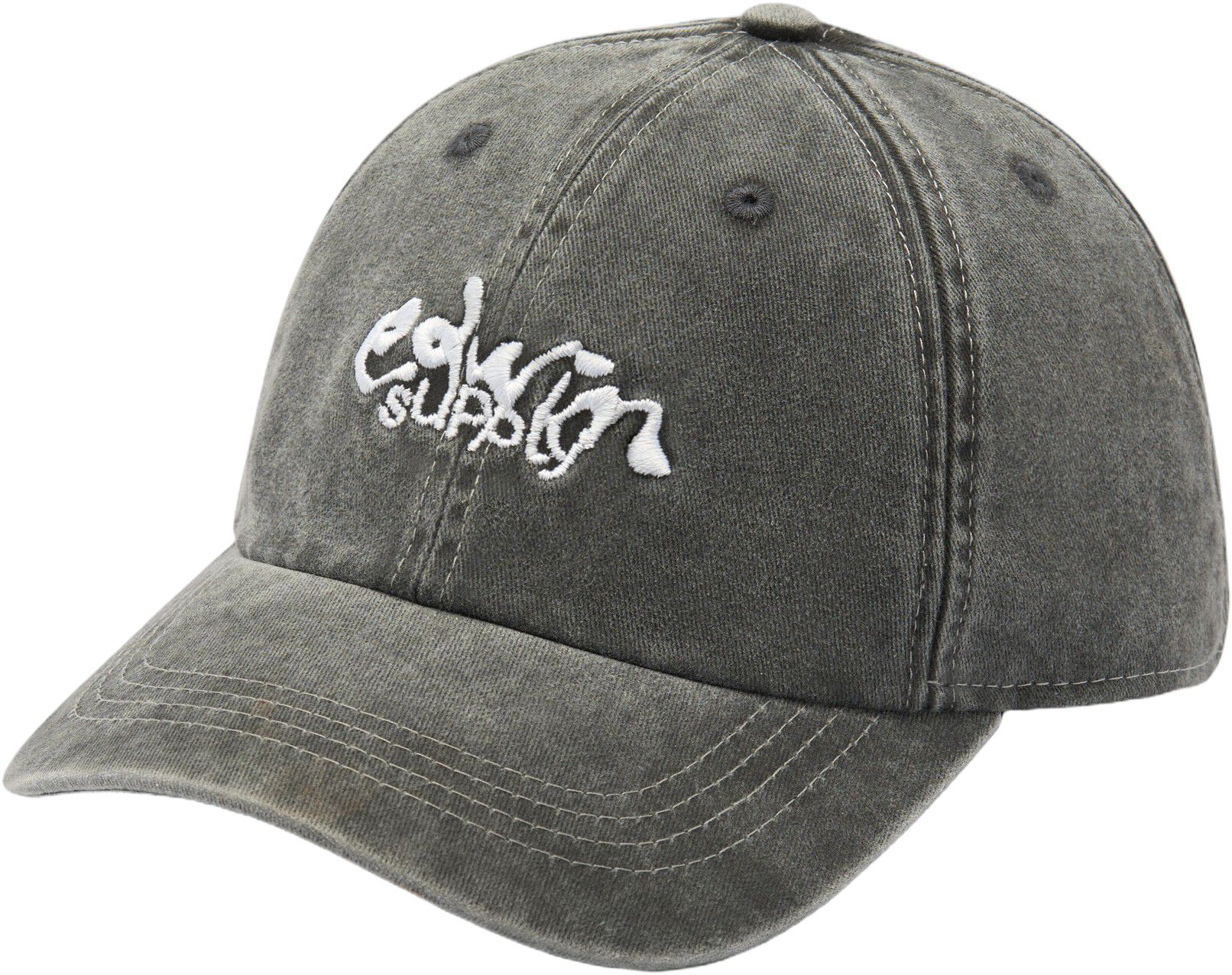 Soft Washed 6 Panel Cap - Black