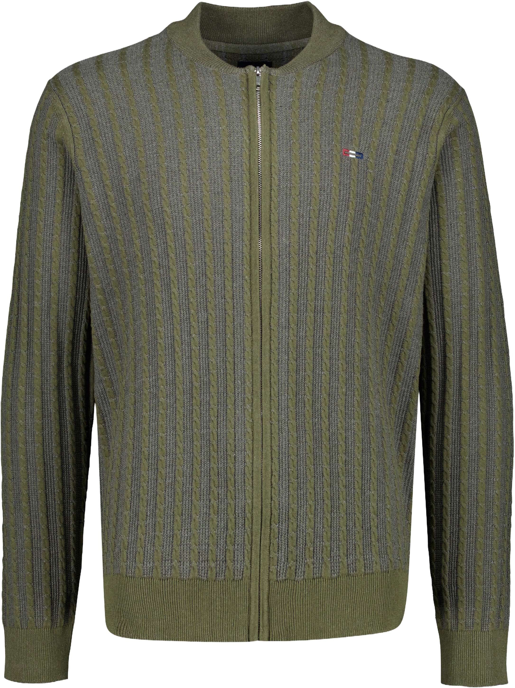 Recycled baseball cardigan
