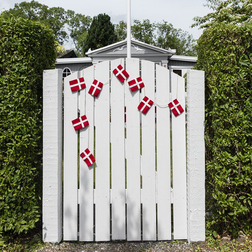 Lille flagranke med Dannebrogsflag