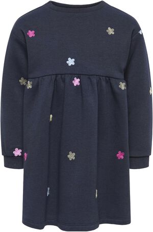 KMGLAVINO LS ONECK EMB DRESS BRU SW