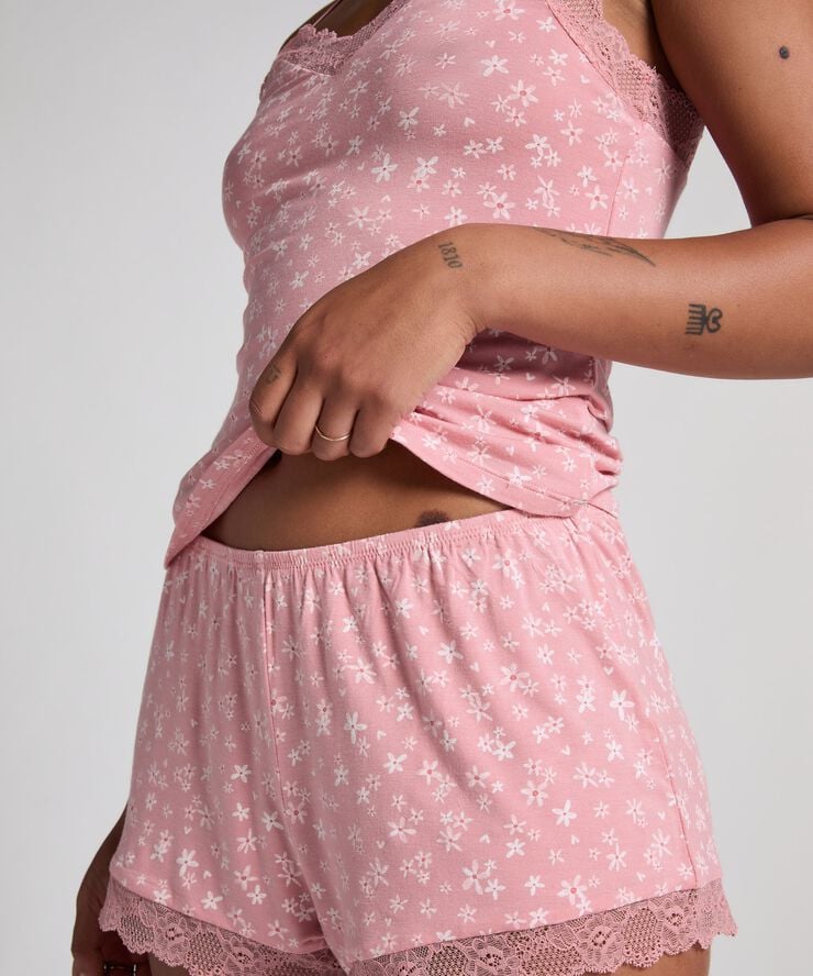 PJ CAMI LACE JERSEY DAISY