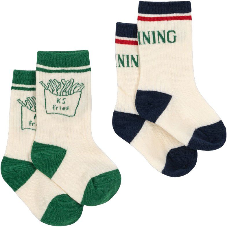 2 PACK RIB FRIES SOCKS