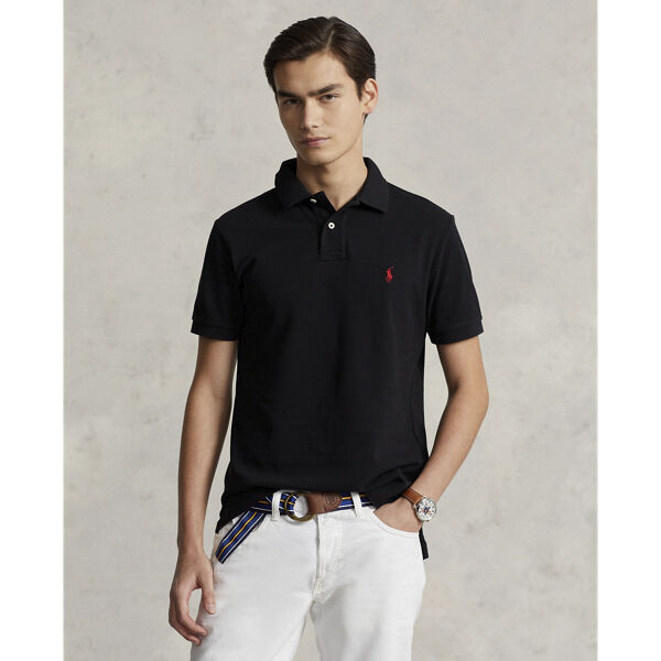 Custom Slim Fit Mesh Polo Shirt
