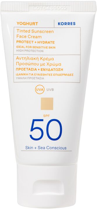Yoghurt Tinted Sunscreen Face Cream SPF 50
