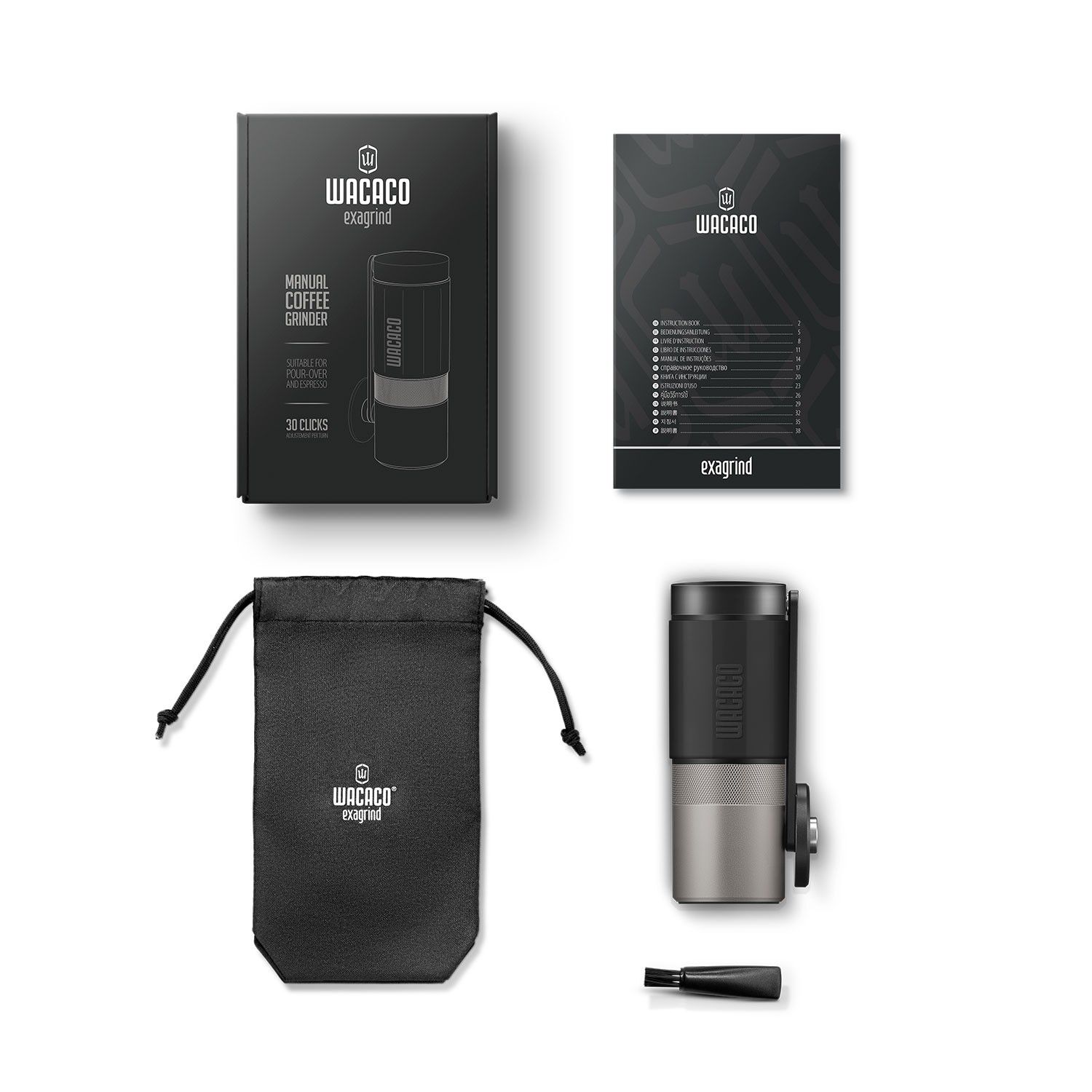 Wacaco Exagrind manual coffee grinder