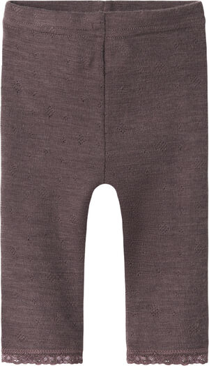 NBFWANG WOOL NEEDLE LEGGING SOLID N