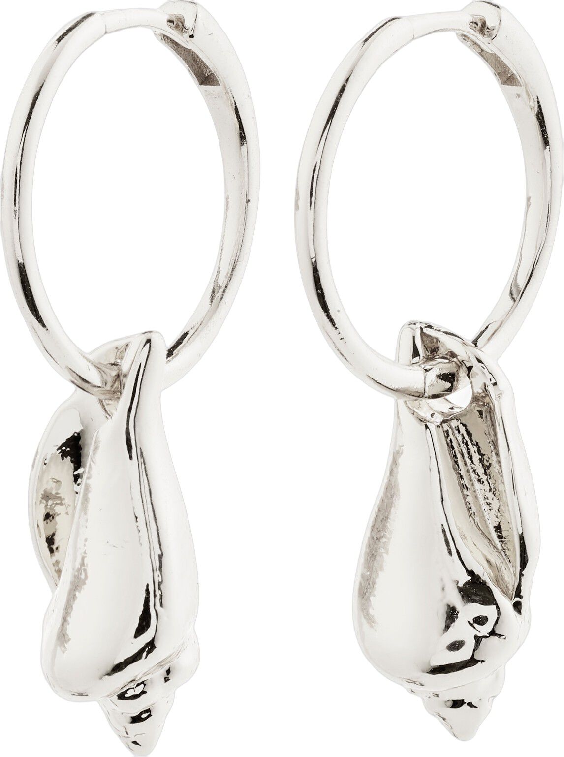 BREEZE hoops silver-plated