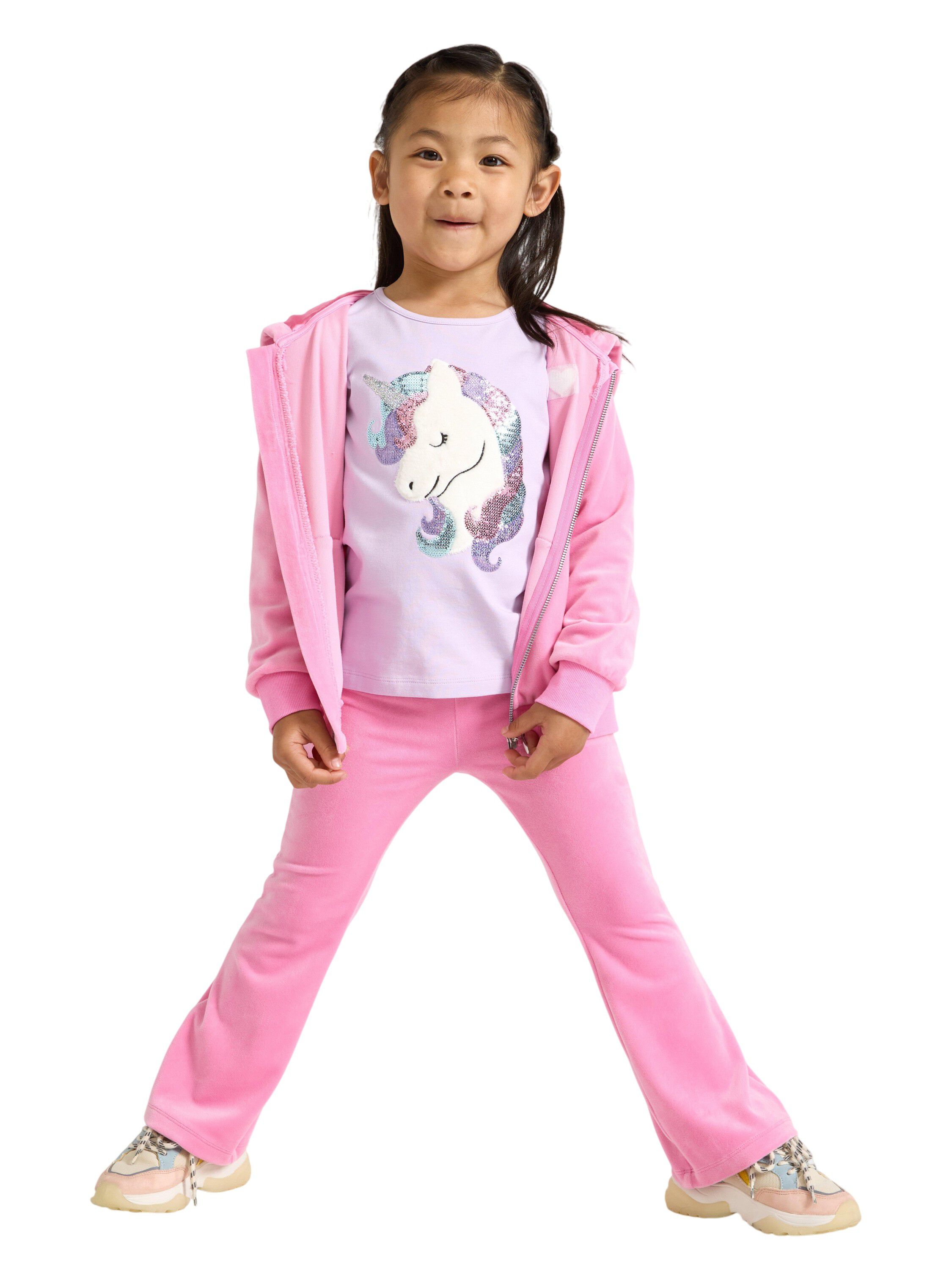 Soft velour leggings with an adjust