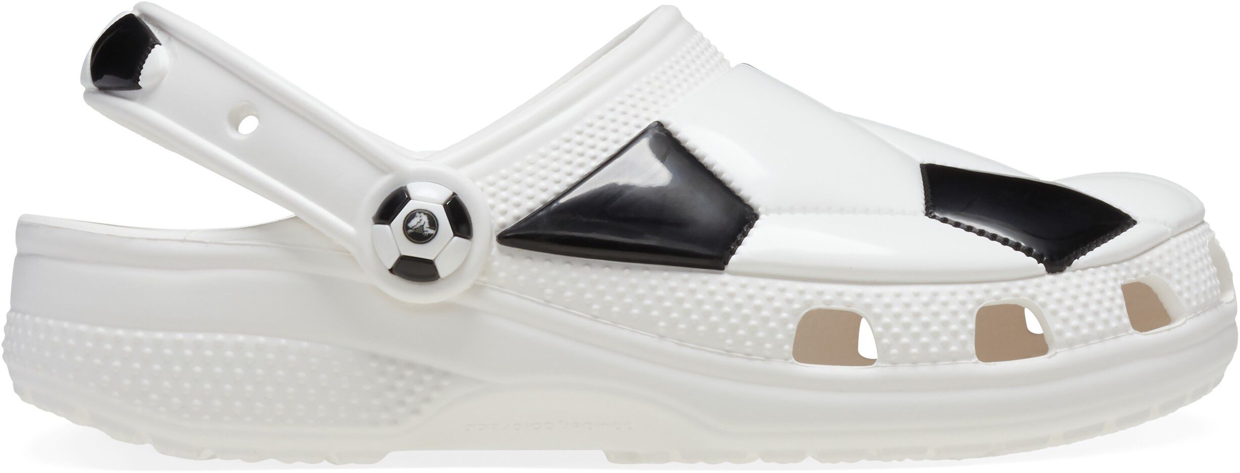 Classic Soccer Ball Clog T Whi/Blk
