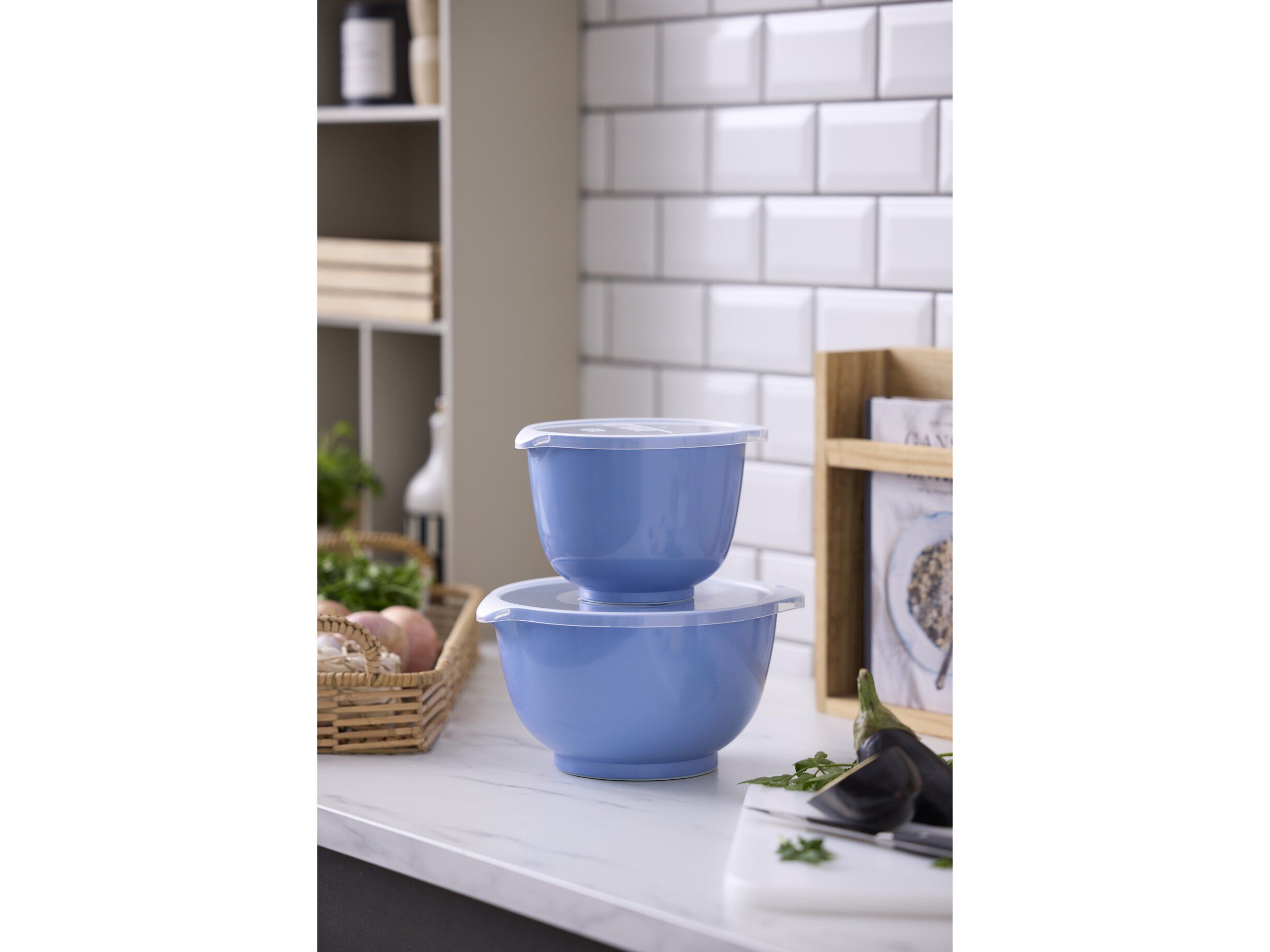 Margrethe-s&aelig;t 4 dele 1,5 + 3 L Sky Blue