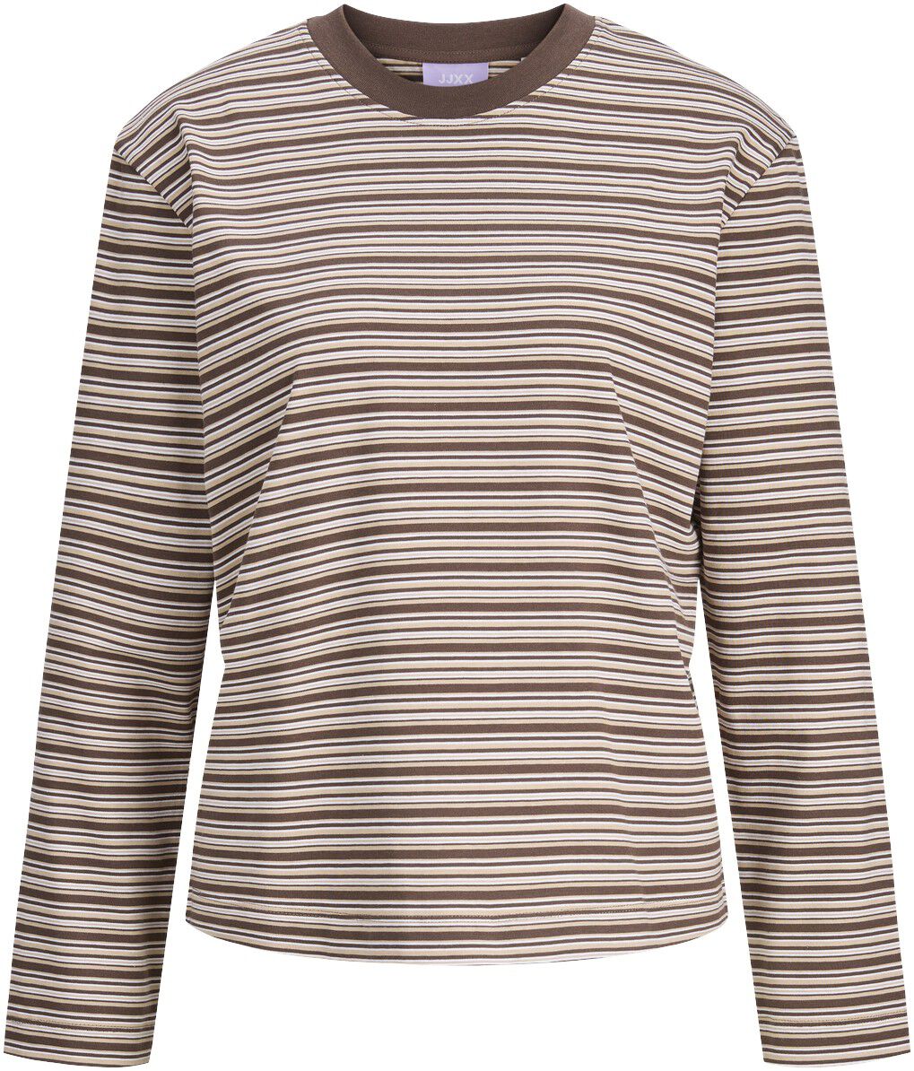 JXSOPHIA BOXY LS STRIPE TEE JRS LN