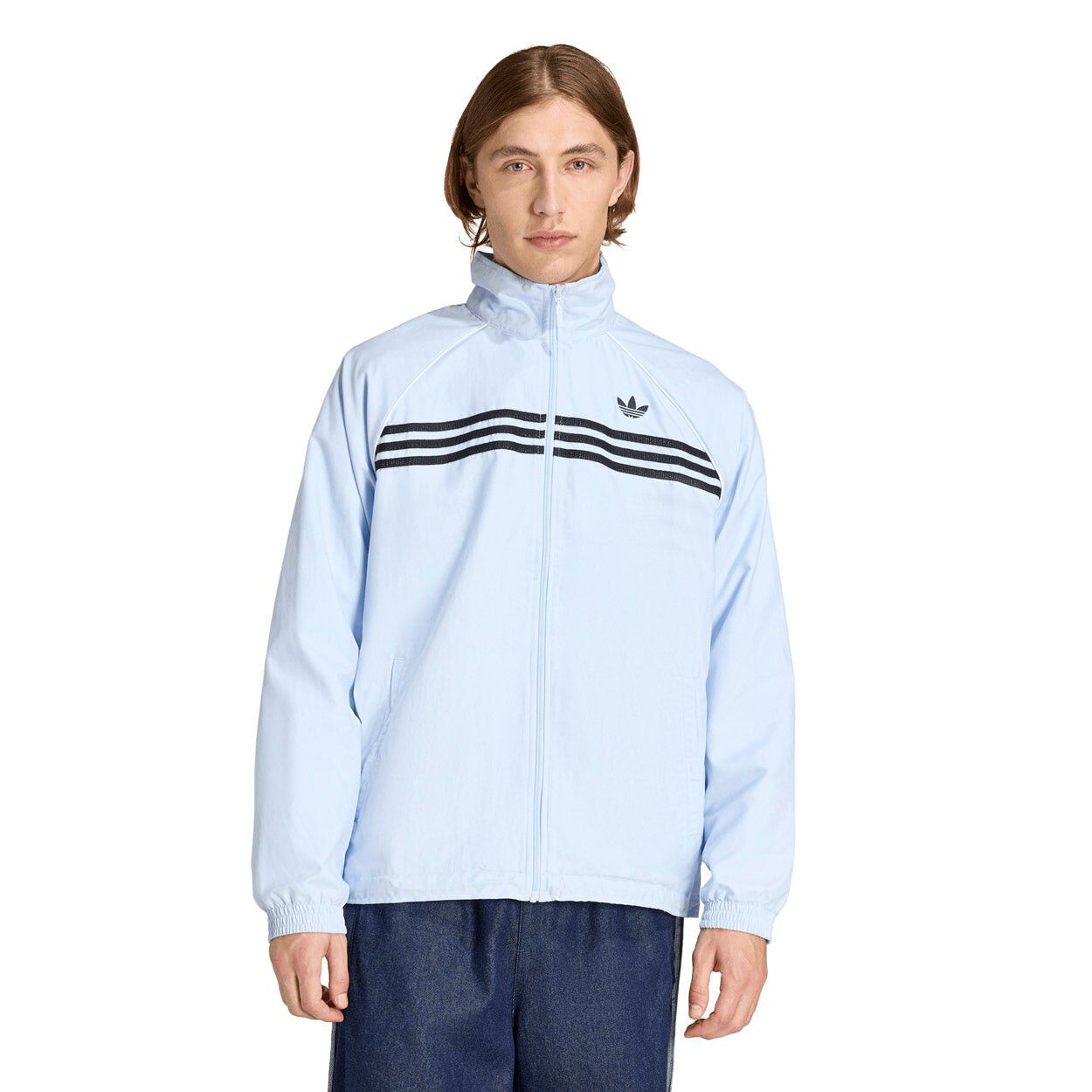 Chest Stripes Full Zip Sweatshirt