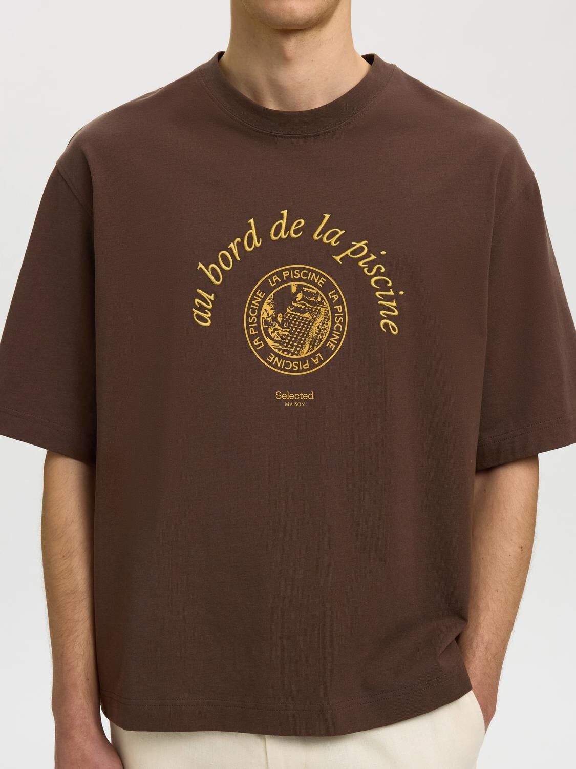 SLHBOXYNORMAN GRAPHIC SS O-NECK TEE