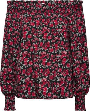 RWElif LS Off Shoulder Smock Blouse