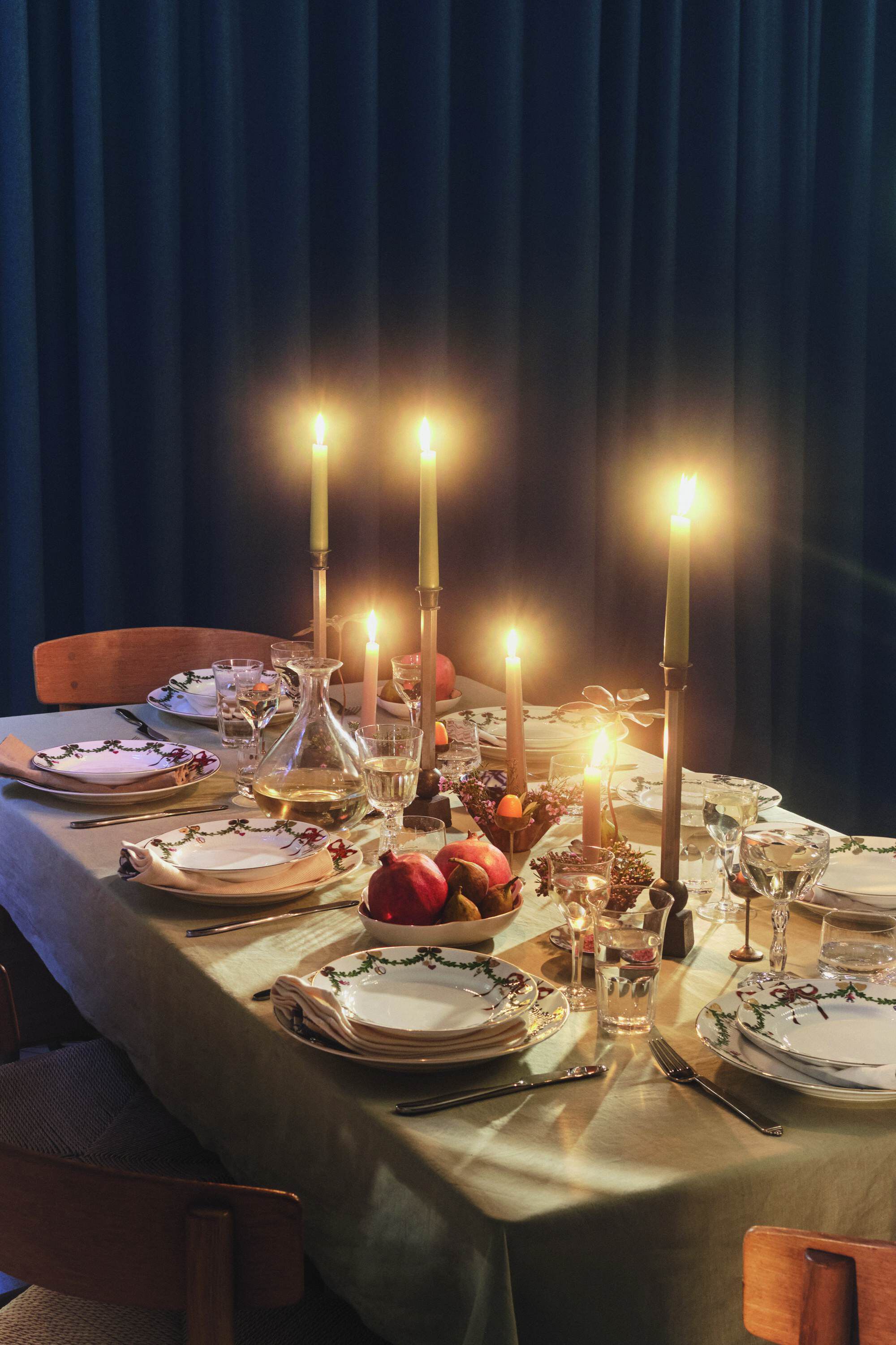 Stjerne Riflet Jul 22 cm. tallerken