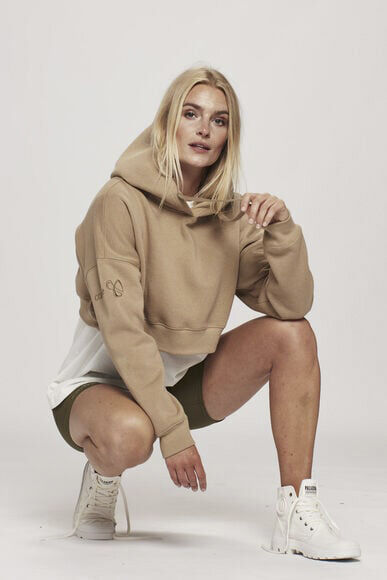 Oversized Crop h&aelig;ttetr&oslash;je