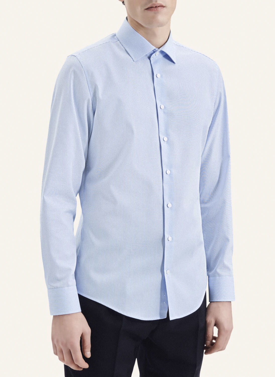 Business Shirt Slim Long sleeve Kent-Collar Stripes